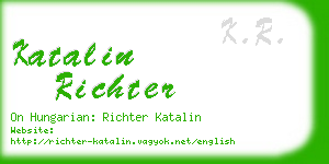 katalin richter business card